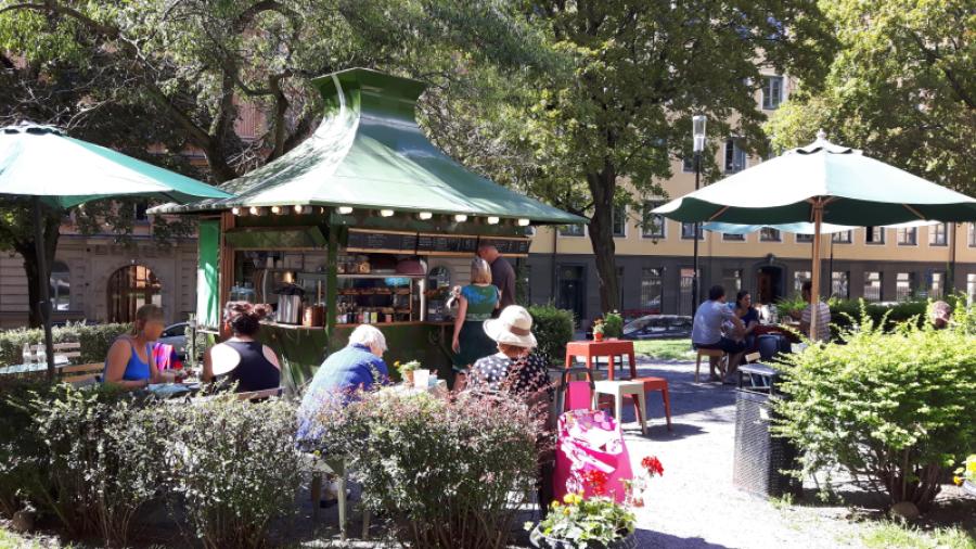 Sommarfiket på Mosebacke Torg